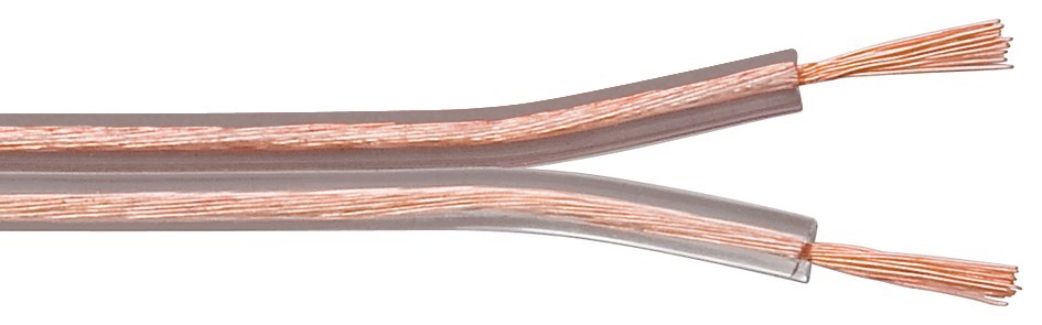 15021  Bobina de 100 metros cable Altavoz Transparente 2x4.00mm CCA-PVC  CPR Eca Goobay