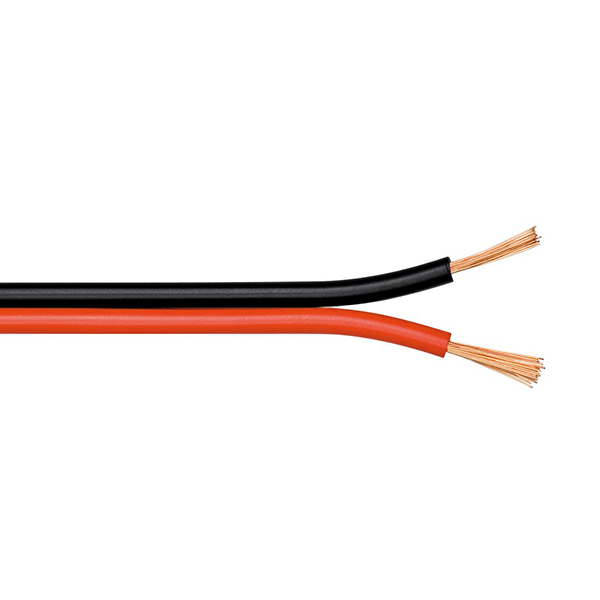 15023  Bobina de 100 metros cable Altavoz Rojo-Negro 2x1,50mm CCA-PVC  CPR Eca Goobay