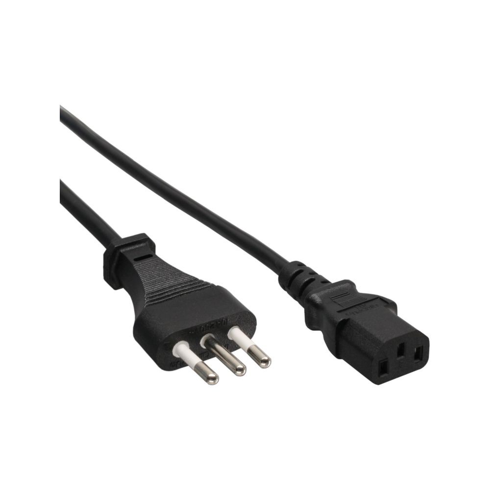 16652I  Cable de alimentación Enchufe de red Italia Tipo L a conector IEC C13 1,8 m