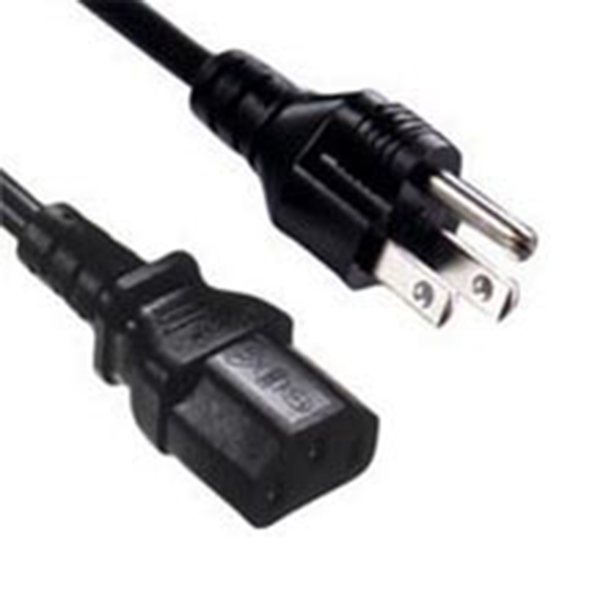 16652U  Cable eléctrico USA NEMA 5-15P M a C13 1,80m (10 Uds. min)