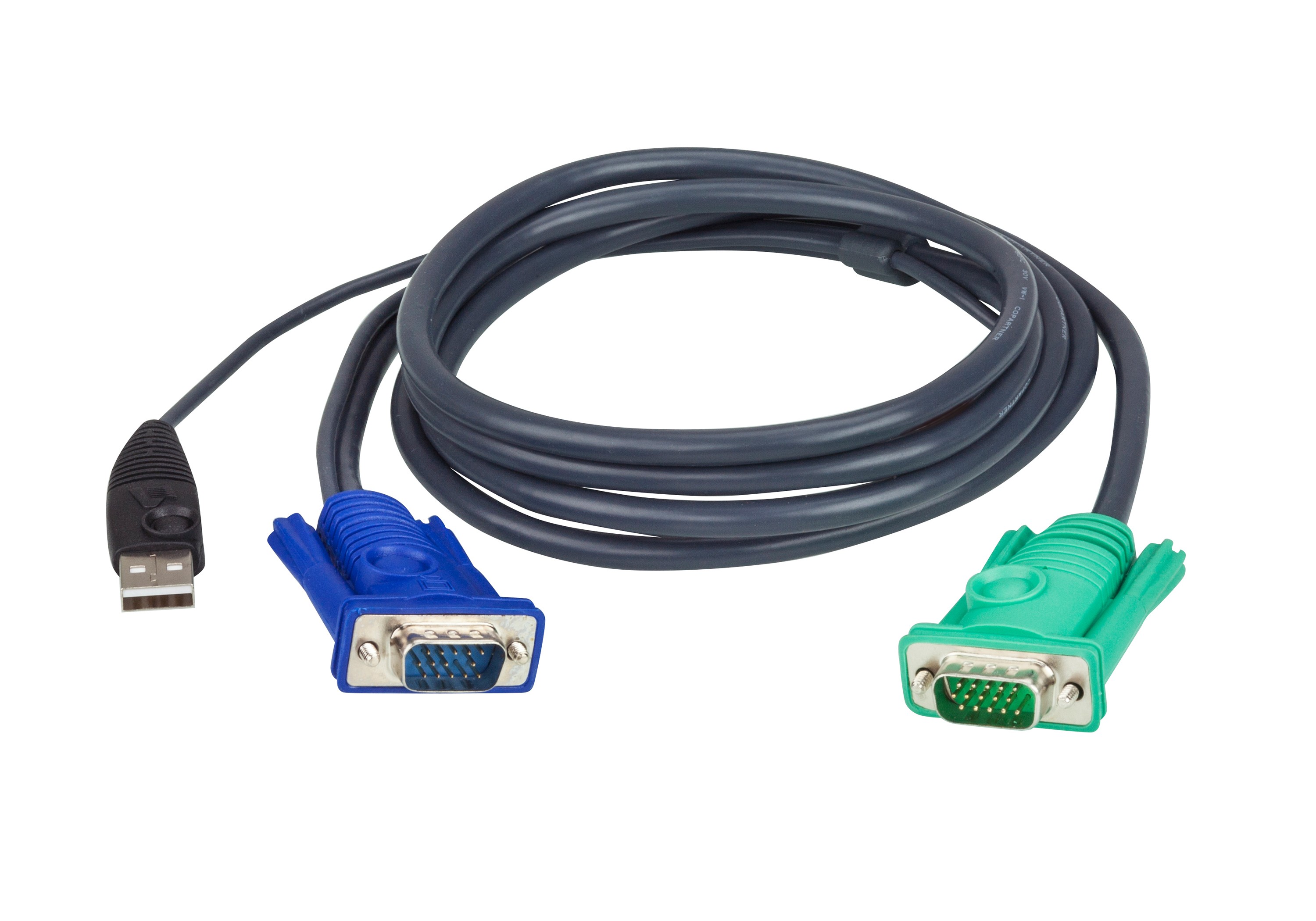 2L-5201U  Cable KVM USB con SPHD 3 en 1 de 1,2 m