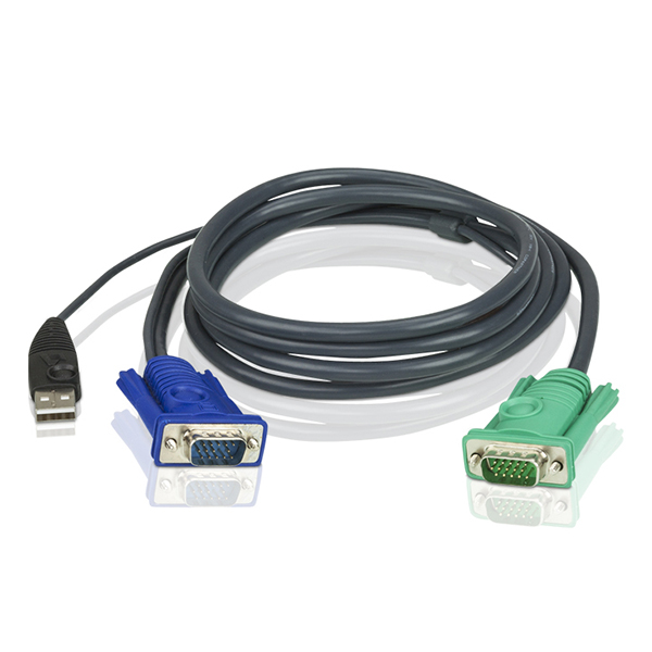 2L-5202U  Cable KVM USB con SPHD 3 en 1 de 1,8 m ATEN-2L-5202U