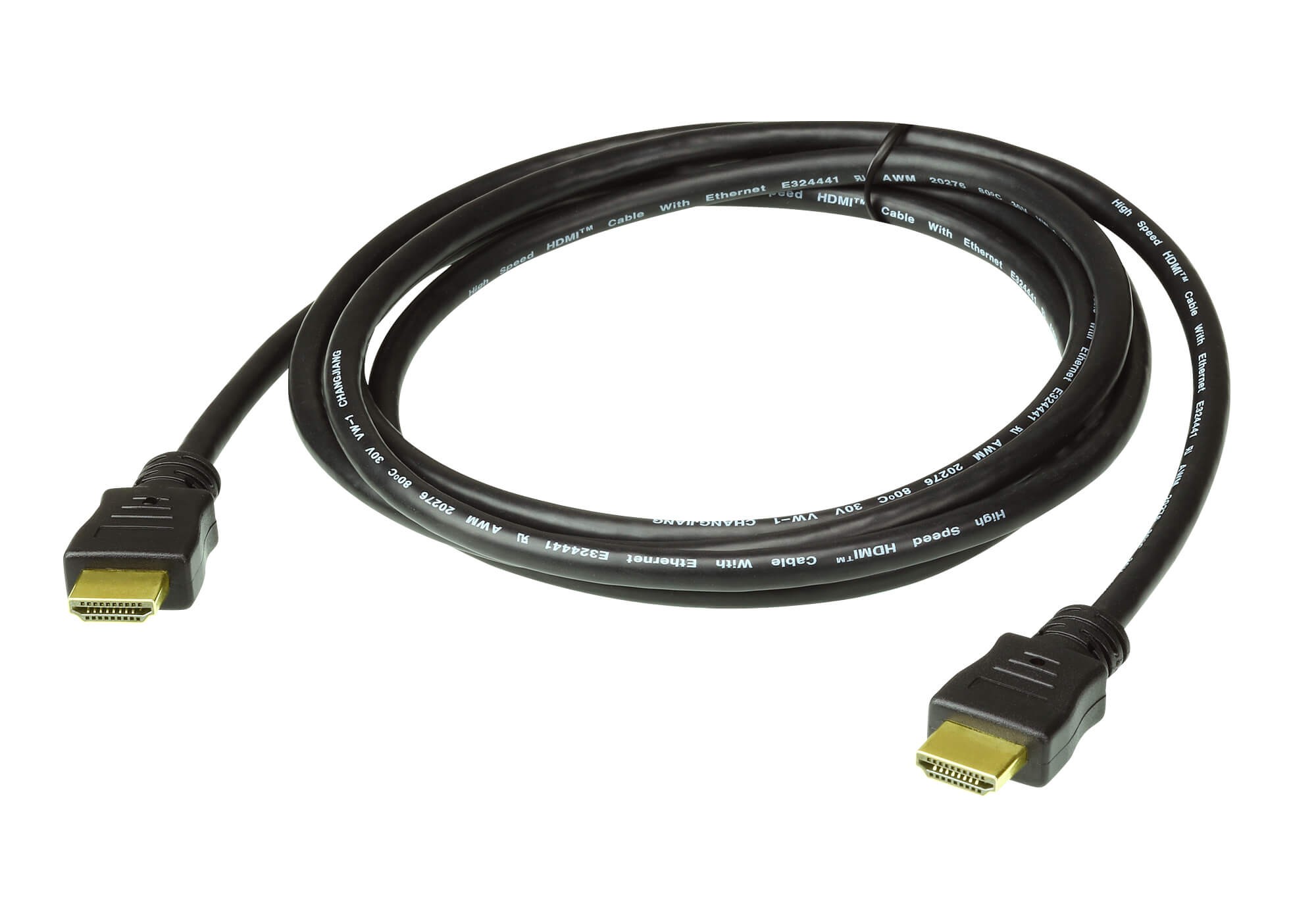 2L-7D02H-1  Cable HDMI A-A  2 metros Negro 4K real (4096 x 2160 a 60 Hz; 3840 x 2160 a 60Hz 4:4:4)