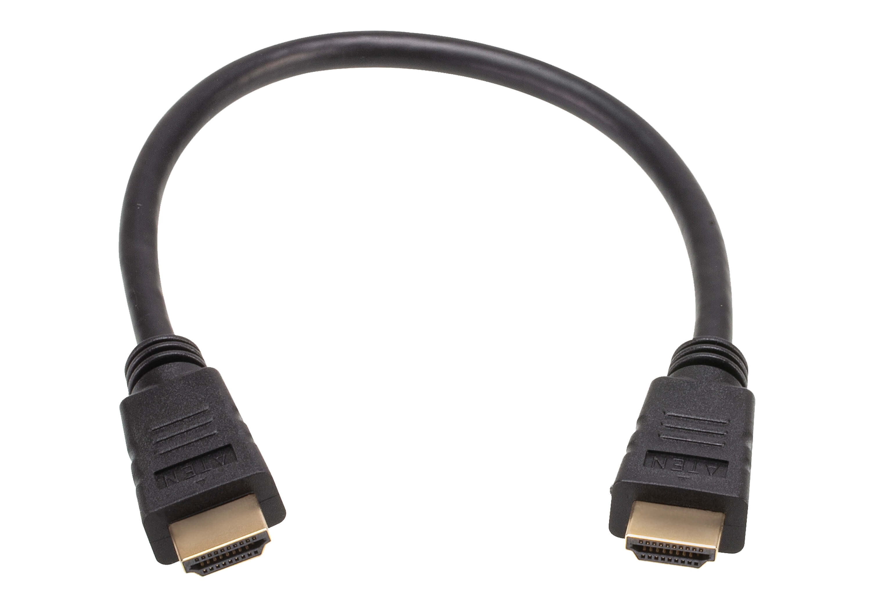 2L-7DA3H  Cable HDMI A-A  0,30 metros Negro 4K 60Hz  (4096 x 2160 / 3840 x 2160 @ 60 Hz; 4:4:4) ATEN