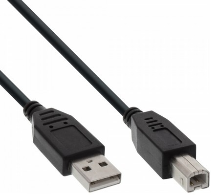 34511X  Cable USB 2.0 (AM/BM)  1.00m Negro InLine