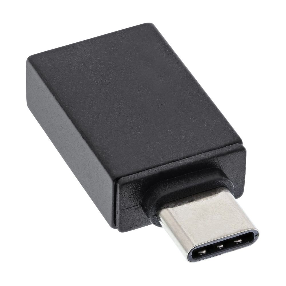 35805  Adaptador USB-C Macho a USB-A Hembra 15W 10Gb/s OTG Compacto Negro Inline