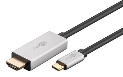 60175  Cable USB C Macho a HDMI Macho  3.00m 4K/120Hz 8K/30 Hz  48 Gbit/s  Bulk Goobay