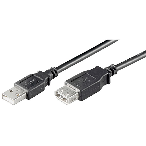 68625  Cable alargador USB 2.0 de  0.60 m tipo A Macho a Hembra
