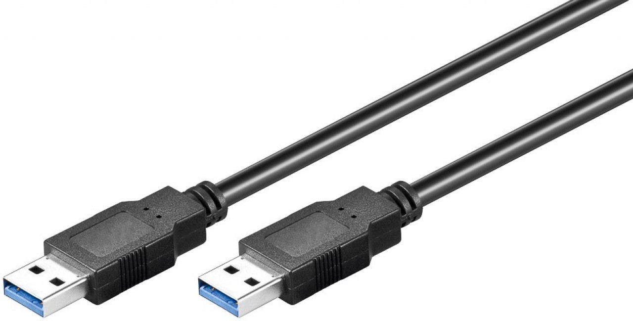 96117  Cable USB 3.0 (AM/AM) 5m Negro Triple Malla