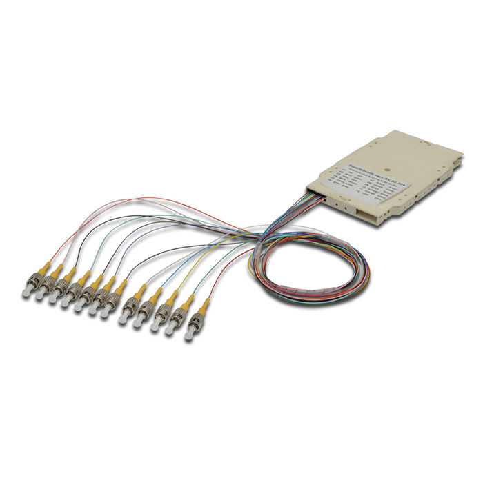 A-96511-02-UPC  Caja de empalme de 12 fibras; premontada ST (UPC); multimode