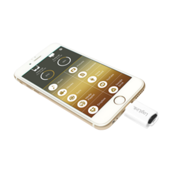 AA0089  Lector de tarjetas de memoria SD Micro,conector Lightning , para iPhone y iPad, iPod LOGILINK