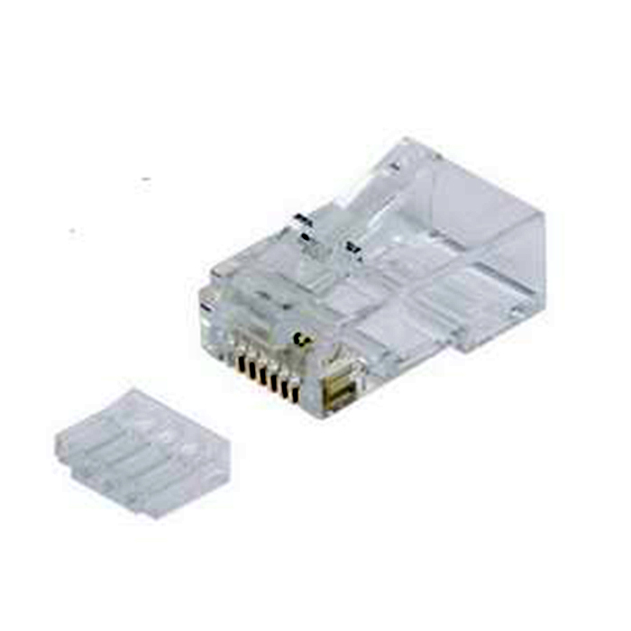 AK-219602  Conector modular Cat 6 RJ45 Macho UTP No apantallado para Cable redondo DIGITUS ( venta Unitaria)