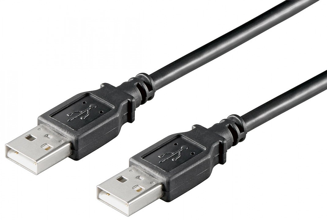 AK-300101-030-S  Cable USB 2.0 (AM/AM) 3 m Negro Doble Malla **Ultimas Unidades ****