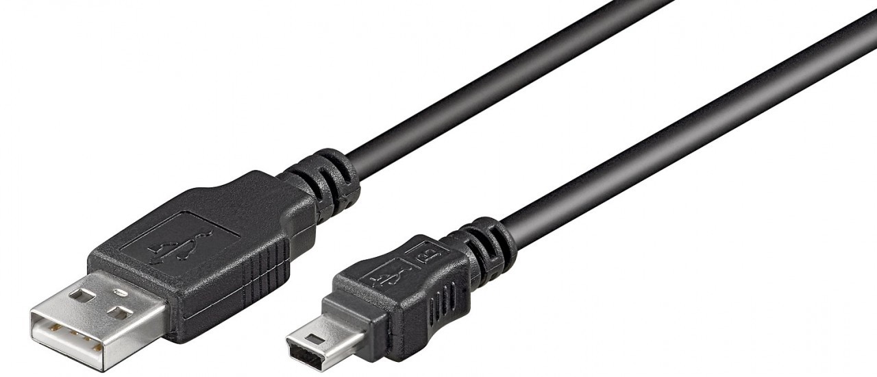 AK-300130-010-S  Cable USB 2.0 USB tipo AM a miniUSB BM 5-pin 1.00m