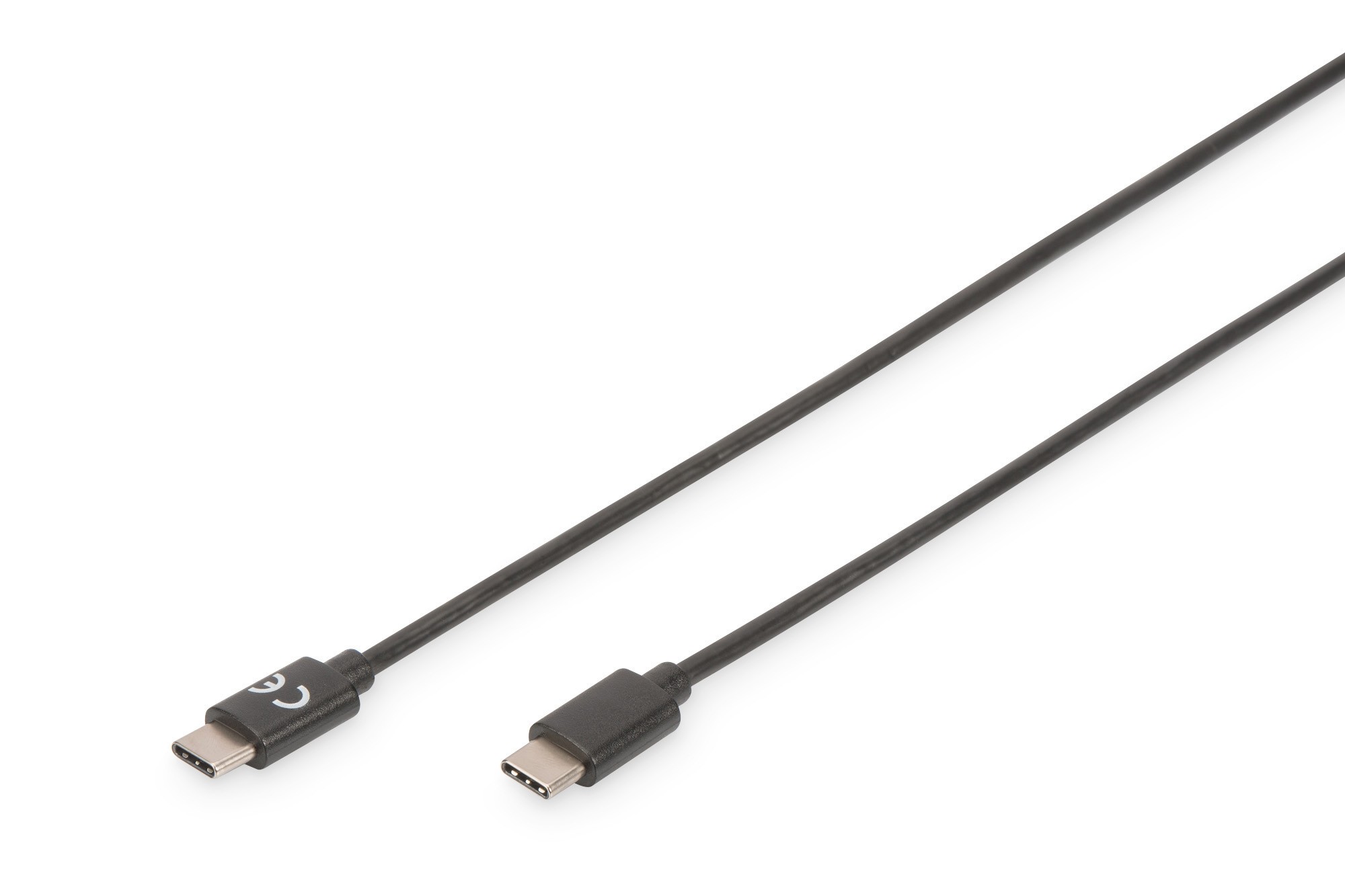 AK-300138-010-S  Cable de  1,00m USB 2.0 480Mbps PD15W USB-C Macho a USB-C Macho Negro Datos y Carga