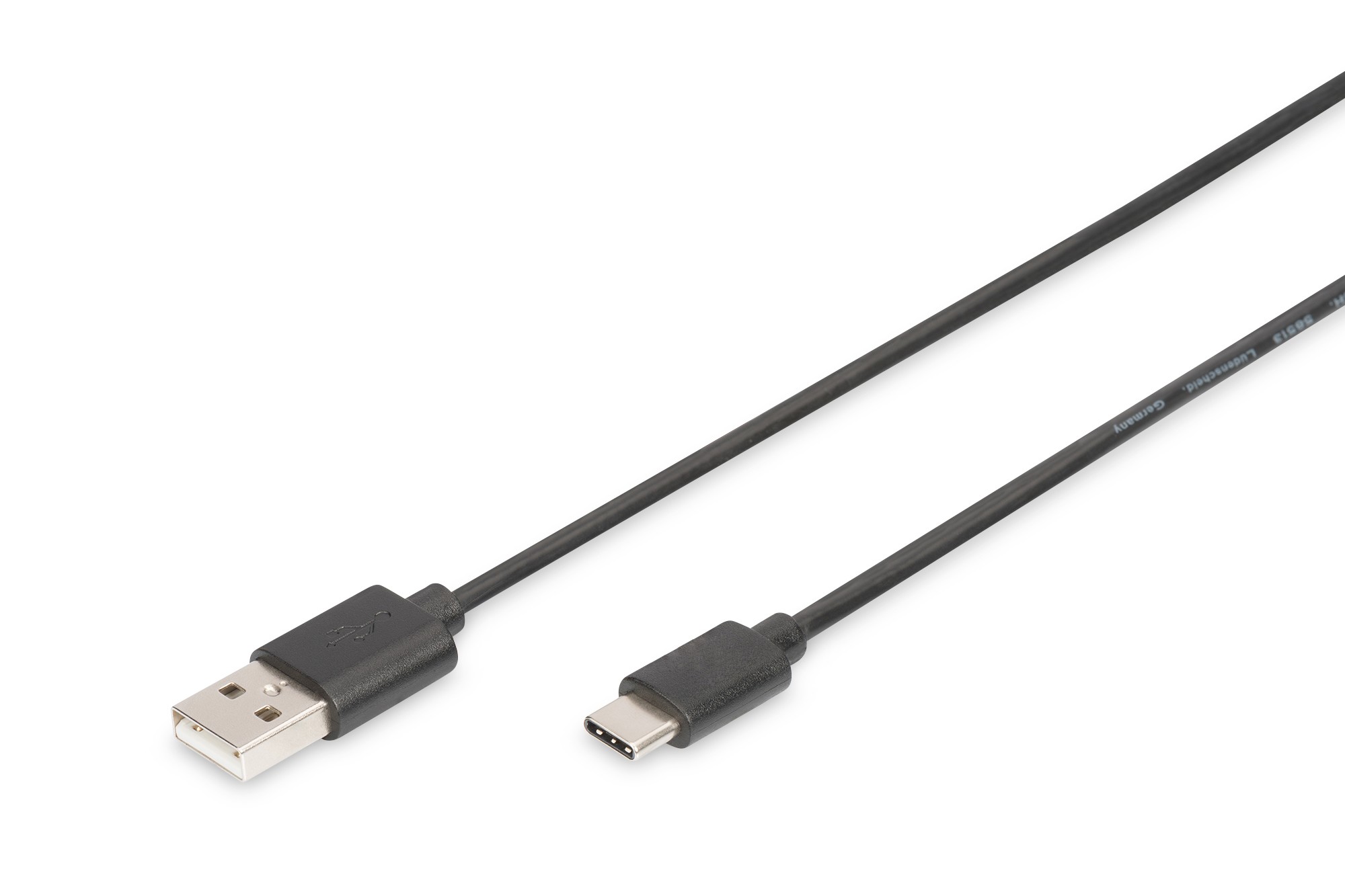 AK-300154-010-S  USB Type-C connection cable, type C to A M/M, 1.0m, 3A, 480MB, 2.0 Version, bl