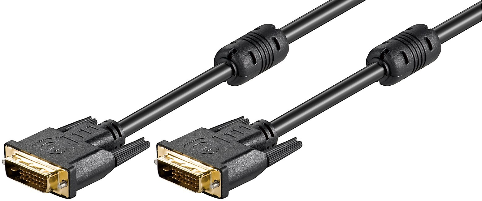 AK-320101-100-S  Cable 10m DVI - D (24+1) Macho-Macho Dual Link + Ferritas