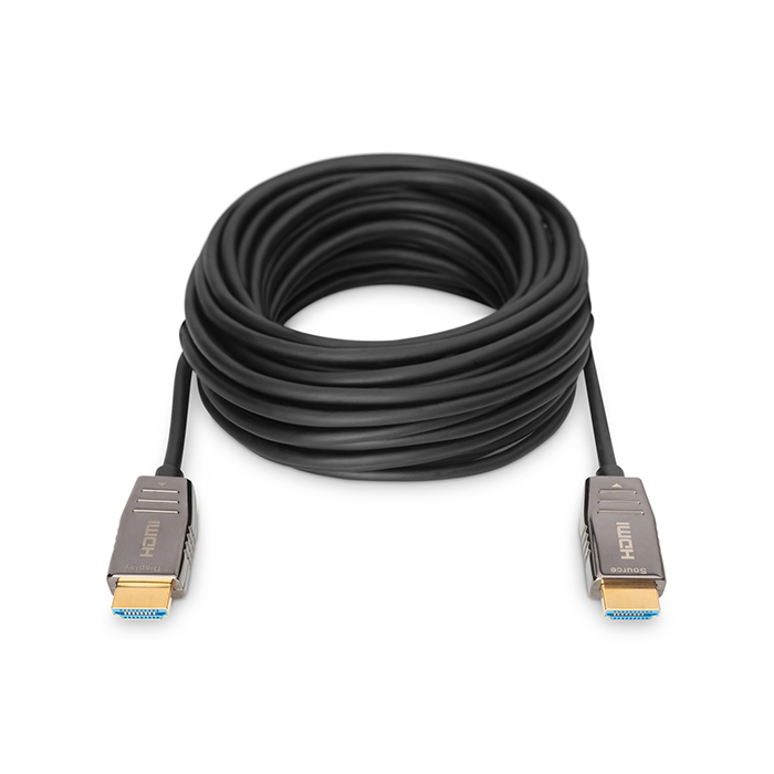 AK-330126-100-S  Cable HDMI A-A 10 metros Optico activo 8K 60Hz  48Gbps Digitus Cable AOC Digitus