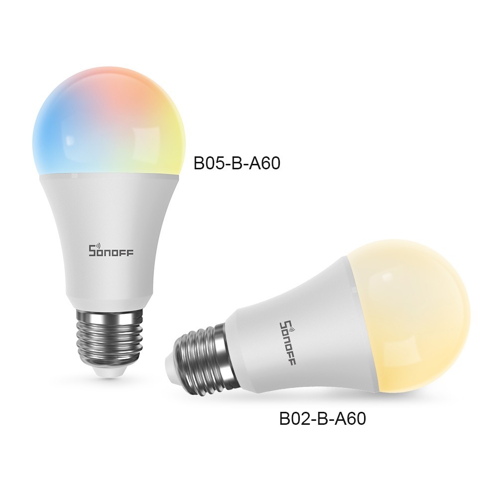 B05-B-A60  Sonoff Bombilla LED inteligente RGB (E27) Wi-Fi 806 lm 9W