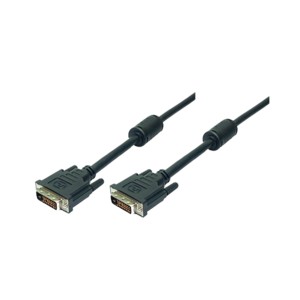 CD0001  Cable  2m DVI - D (24+1) Macho-Macho Dual Link + Ferritas