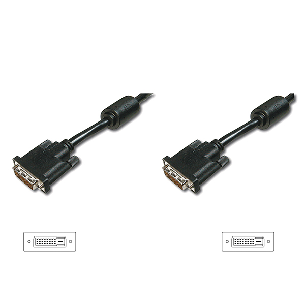 CD0003  Cable  5m DVI - D (24+1) Macho-Macho Dual Link + Ferrita
