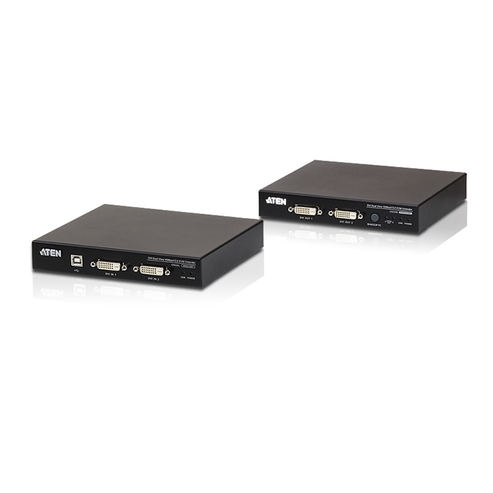 CE624  USB DVI Dual View HDBaseT? 2.0 KVM Extender (Long Reach mode 1920 x 1080 up to 150m) with USB Peripheral Support and Audio