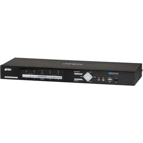 CM1164A  4-Port USB DVI Multi-View KVM Switch with USB Peripheral Support