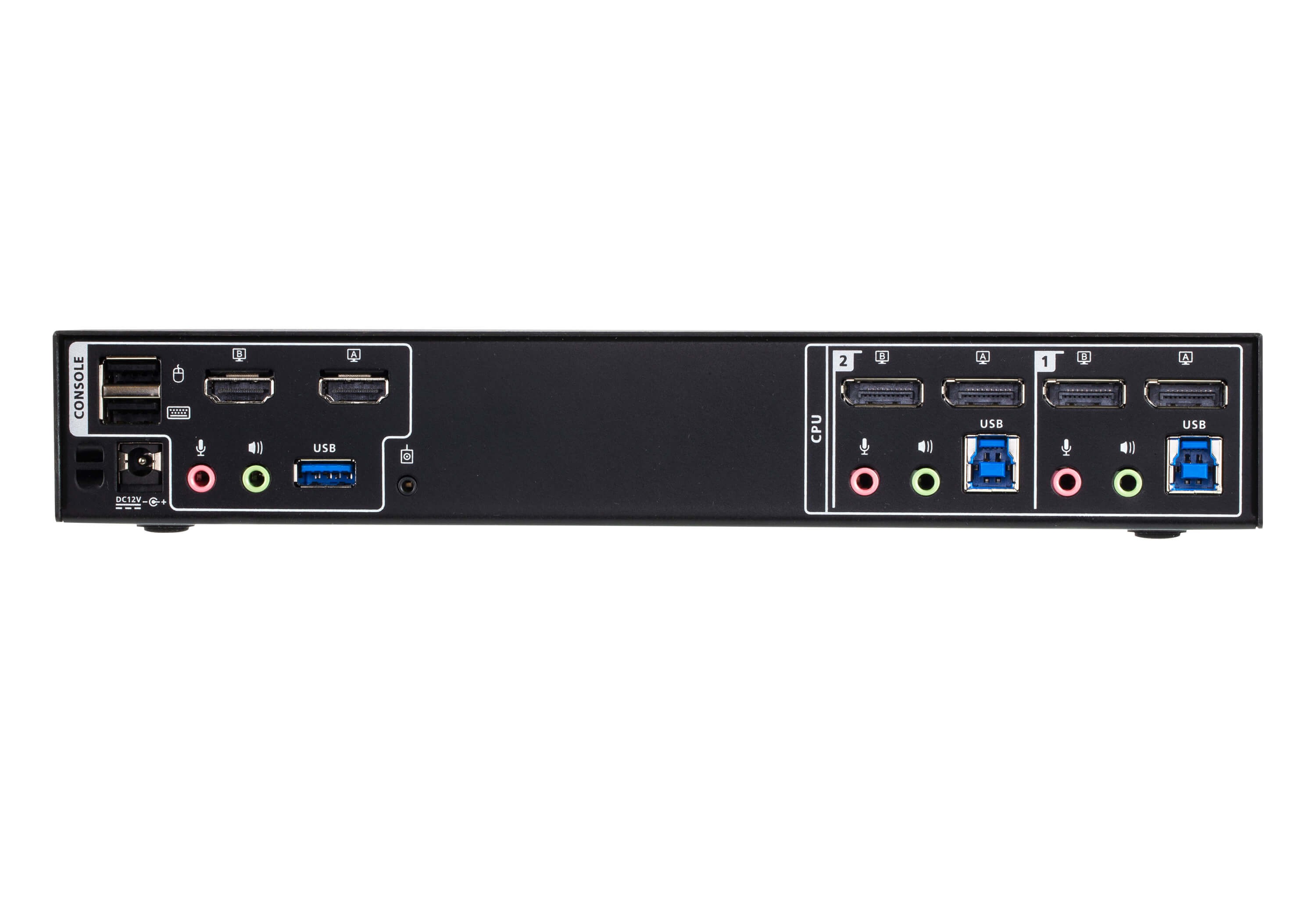 CM1942  KVM DisplayPort 4K dual display de 2 puertos con Boundless Switching Matriz de vídeo en formato compacto