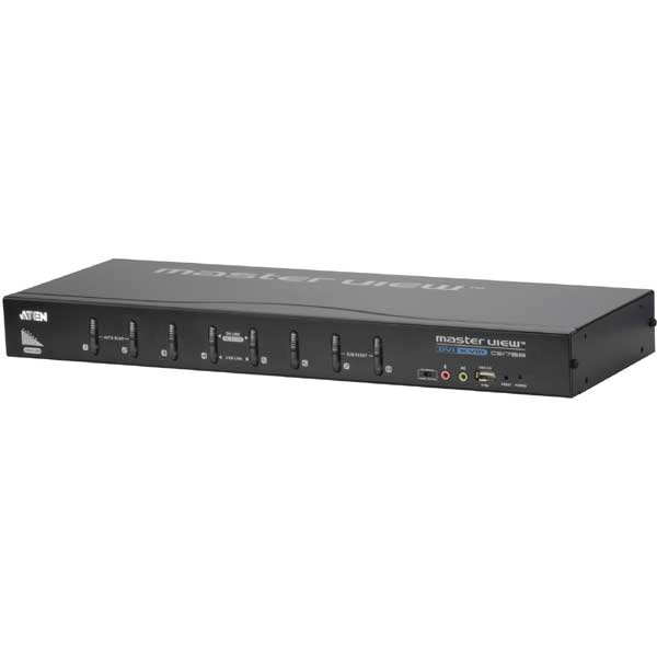 CS1768  Switch KVM DVI/Audio USB de 8 puertos  ATEN CS1768