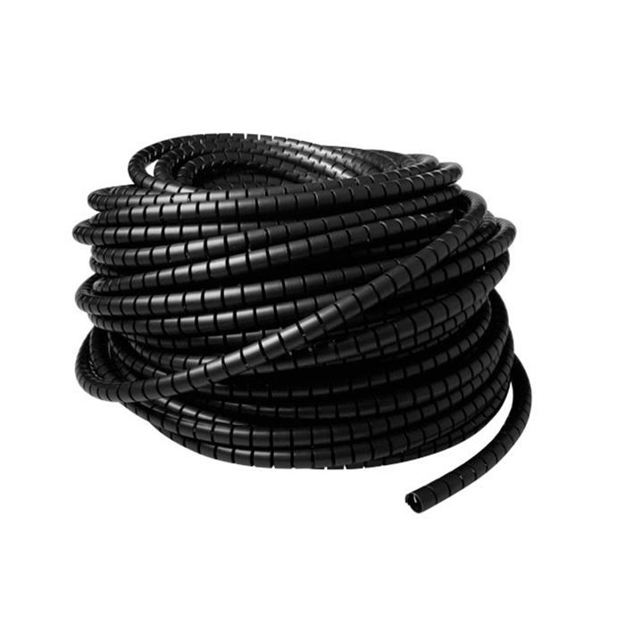CT4052  Cubre cables 20mm espiral Negro Bobina de 30m