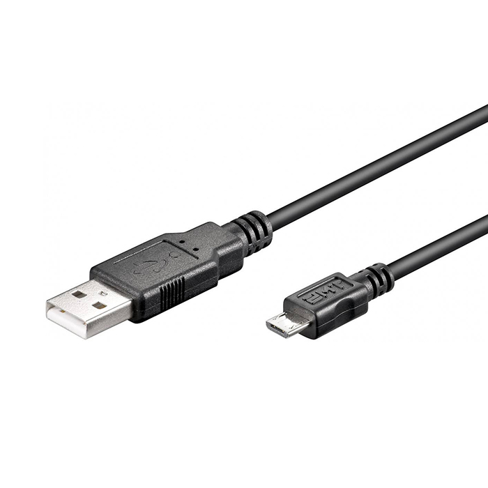CU0060  Cable USB2.0 tipo AM - micro BM 5.00m Negro