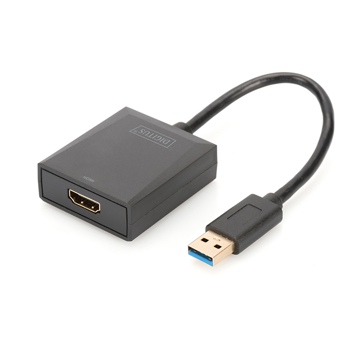 DA-70841  Adaptador USB A Macho a HDMI Hembra   0.15m Full HD de hasta 1080 p DIGITUS