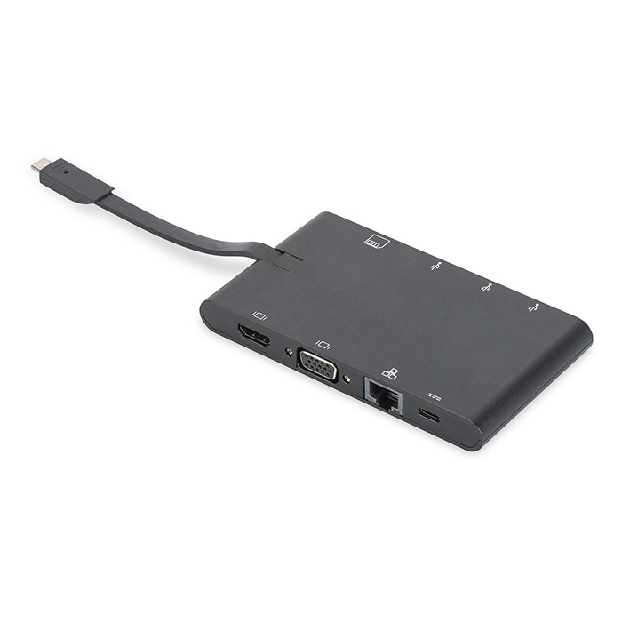 DA-70865  Docking USB-C 3.1 Gen1  9 puertos  Con PD 3.0 100W  Digitus