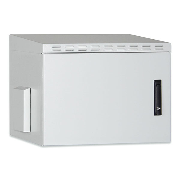 DN-19 09U-I-OD  9U wall mounting cabinet, outdoor, IP55 579x600x450 mm, color grey (RAL 7035)