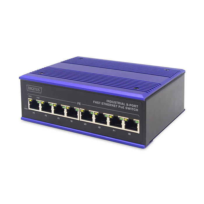 DN-650108  Switch  8 Port Industrial Poe Ethernet