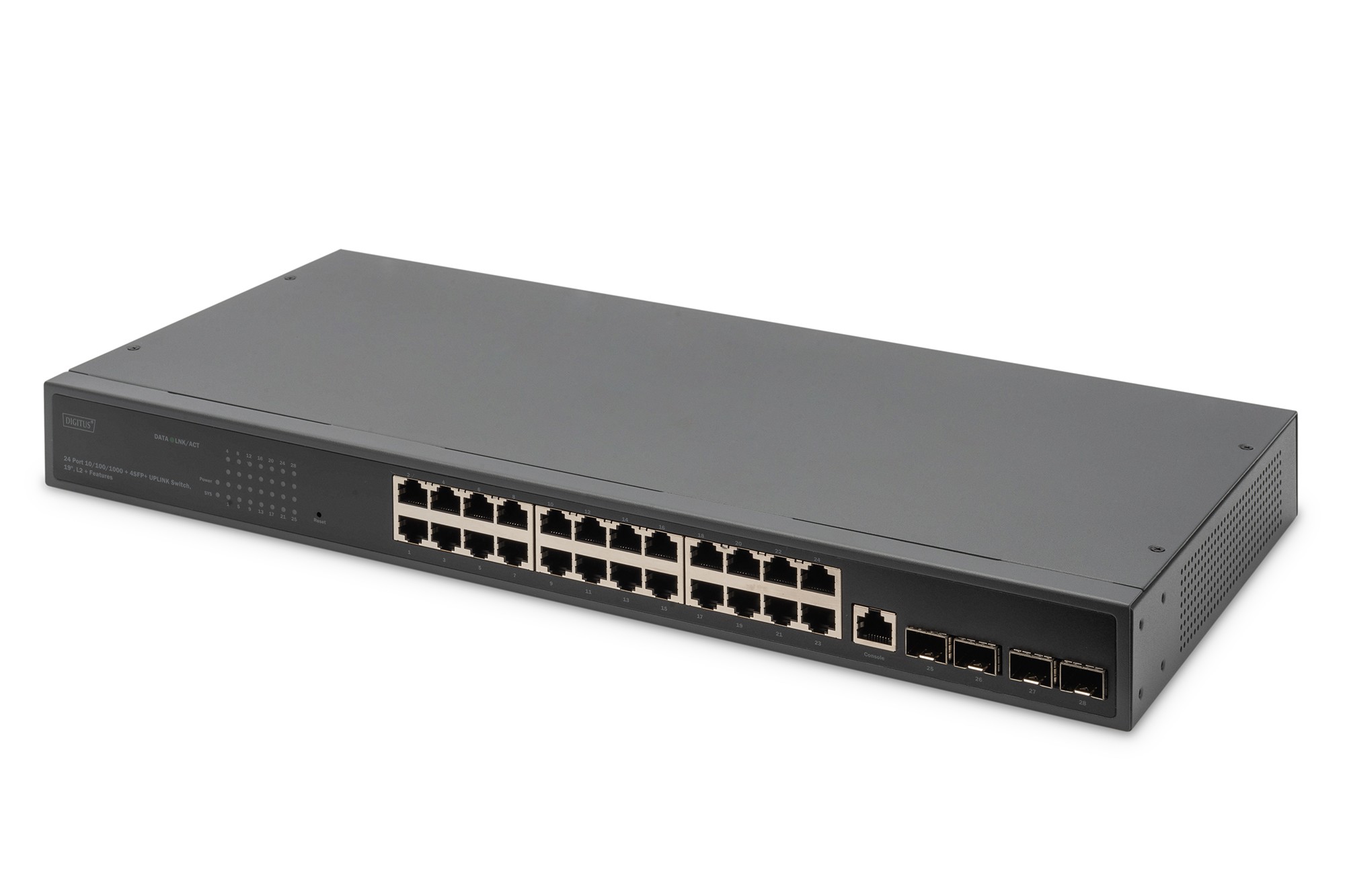 DN-80223  Switch 24 puertos Gigabit 4 SFP+ UPLINK L3 Conmutador de 24 puertos 10/100/1000+4SFP+ UPLINK