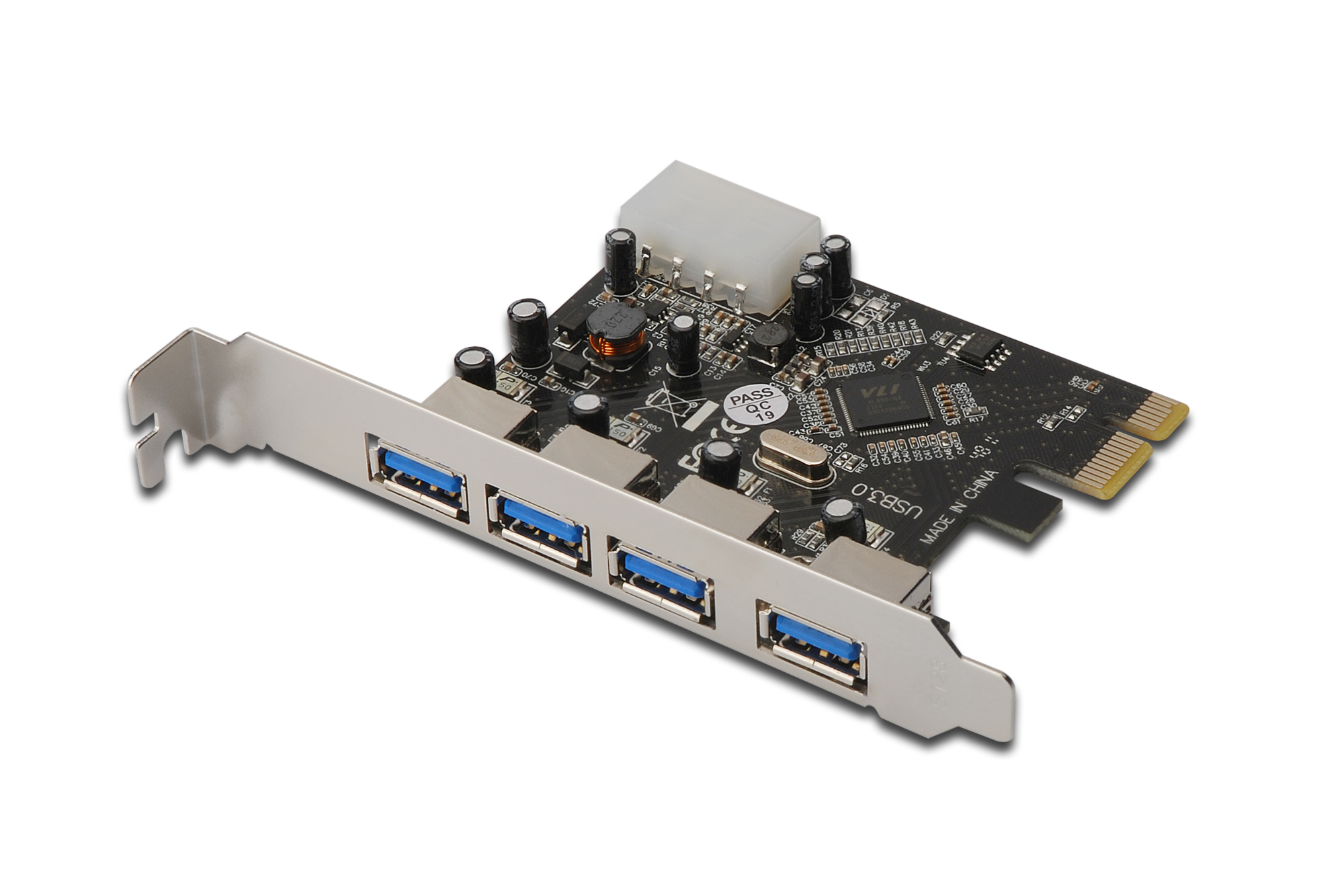 DS-30221-1  Tarjeta  PCIe 4 puertos USB 3.0 DIGITUS