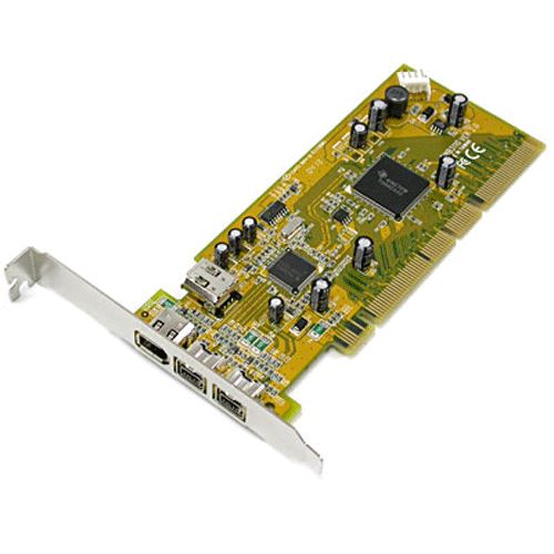 FWB3110  Tarjeta PCI 4 puertos Firewire 2B-1A + 1int 32/64bit
