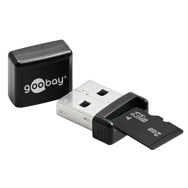 GO-95678  LECTOR USB 2.0 EXTERNO NEGRO GOOBAY ** Ultimas unidades ****