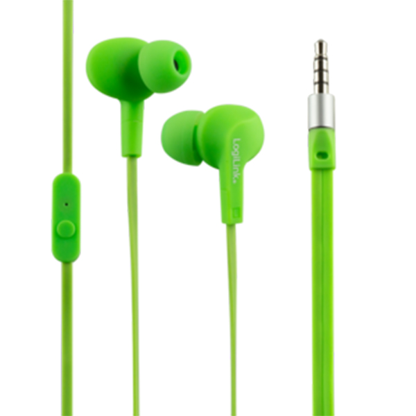 HS0044  IntraAuricular con microfono Verde, Water resistant (IPX6)