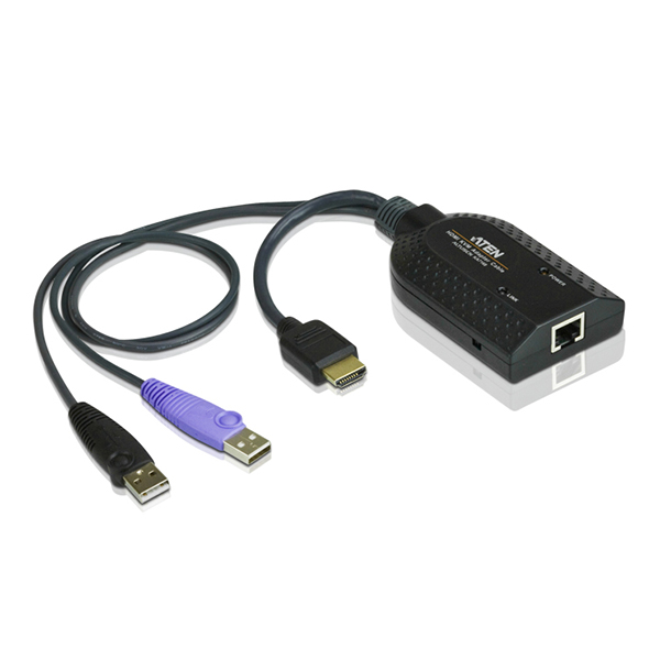 KA7168  Adaptador KVM HDMI USB compatible Smart Card con Virtual Media
