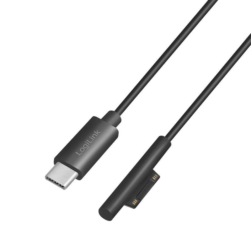 PA0224  Cable de carga USB-C to Microsoft Surface 1,80m Negro