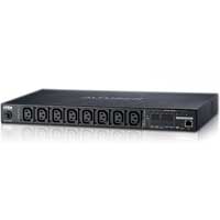 PE6108G  8-Outlet 1U eco PDU, Metered by bank, Switched by Outlet (10A) (8x C13)