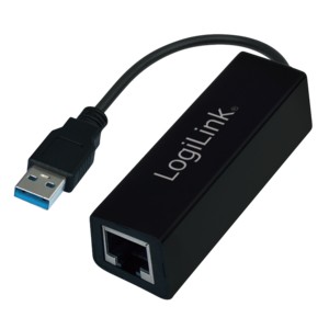 UA0184A  Adaptador de Red USB 3.0 Gigabit 1Gbit/s- RJ45 USB-A Negro Logilink