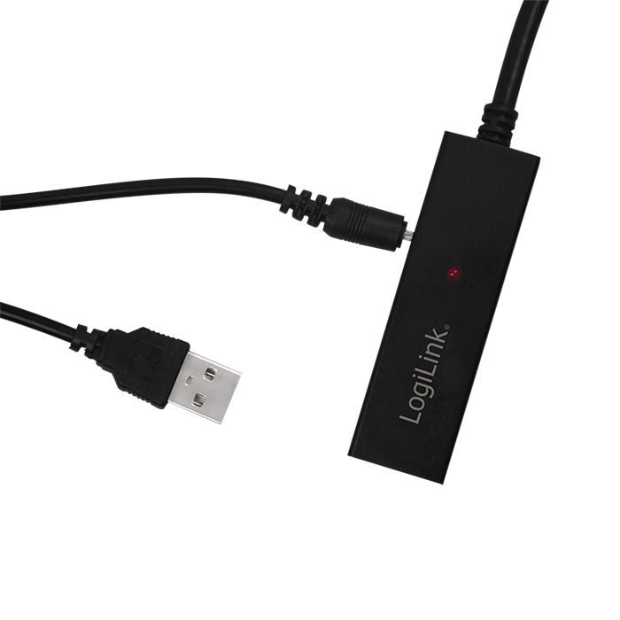 UA0328  Amplificador USB de  40m USB 2.0 Activo USB-C-Macho a USB-A-Hembra Logilink