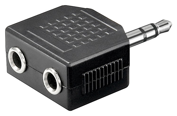 071370  Adaptador 3,5mm M 3-pin ST a 2x6,3mm H 3-pin ST Compacto** Ultimas unidades****