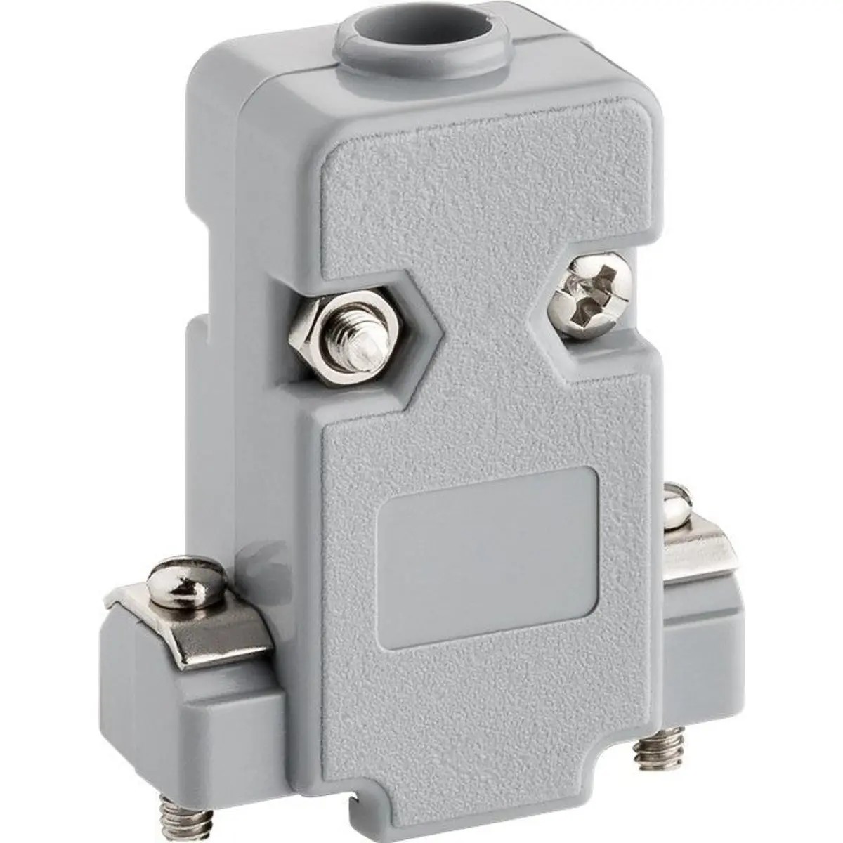 07809CM  CARCASA para DB9 / HD15 VGA, Plastico Gris