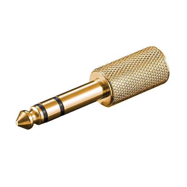 11062  Adaptador 6,3mm M 3-pin ST a 3,5mm H 3-pin ST ORO