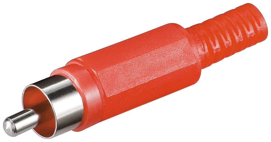 11276  Conector RCA Macho Rojo