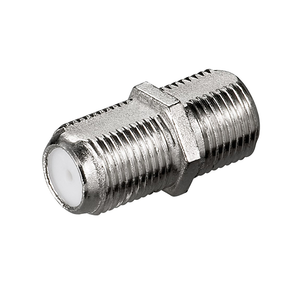 11372  Adaptador F:  F Hembra F Hembra Zinc Goobay